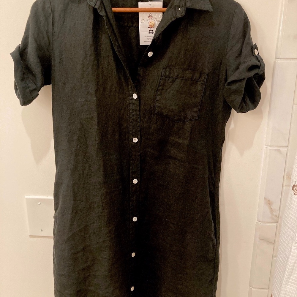 CLASSIC, Spring-Summer-Fall SHIFT DRESS 100% LINEN